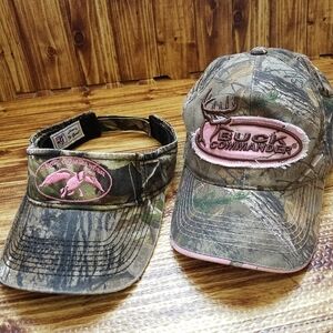 Buck Commander Duck Camo Hat Visor Set Pink Cap Hunting Womens Dynasty